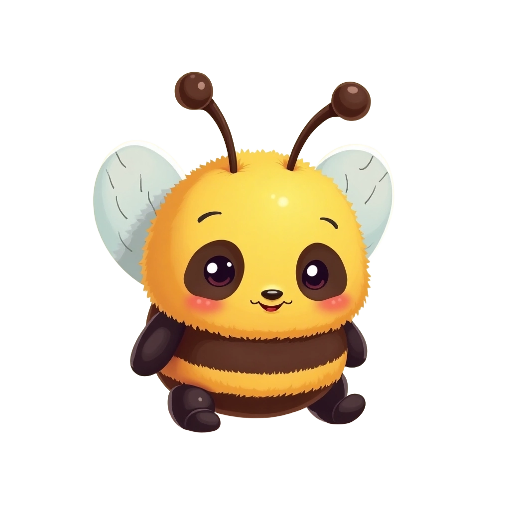 Adorable Cartoon Bee